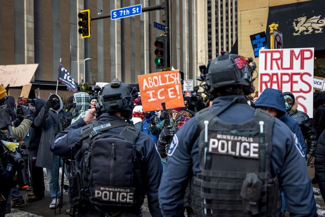Proteste gegen die US-Einwanderungsbehörde ICE in Minnesota Mitte Januar 2026