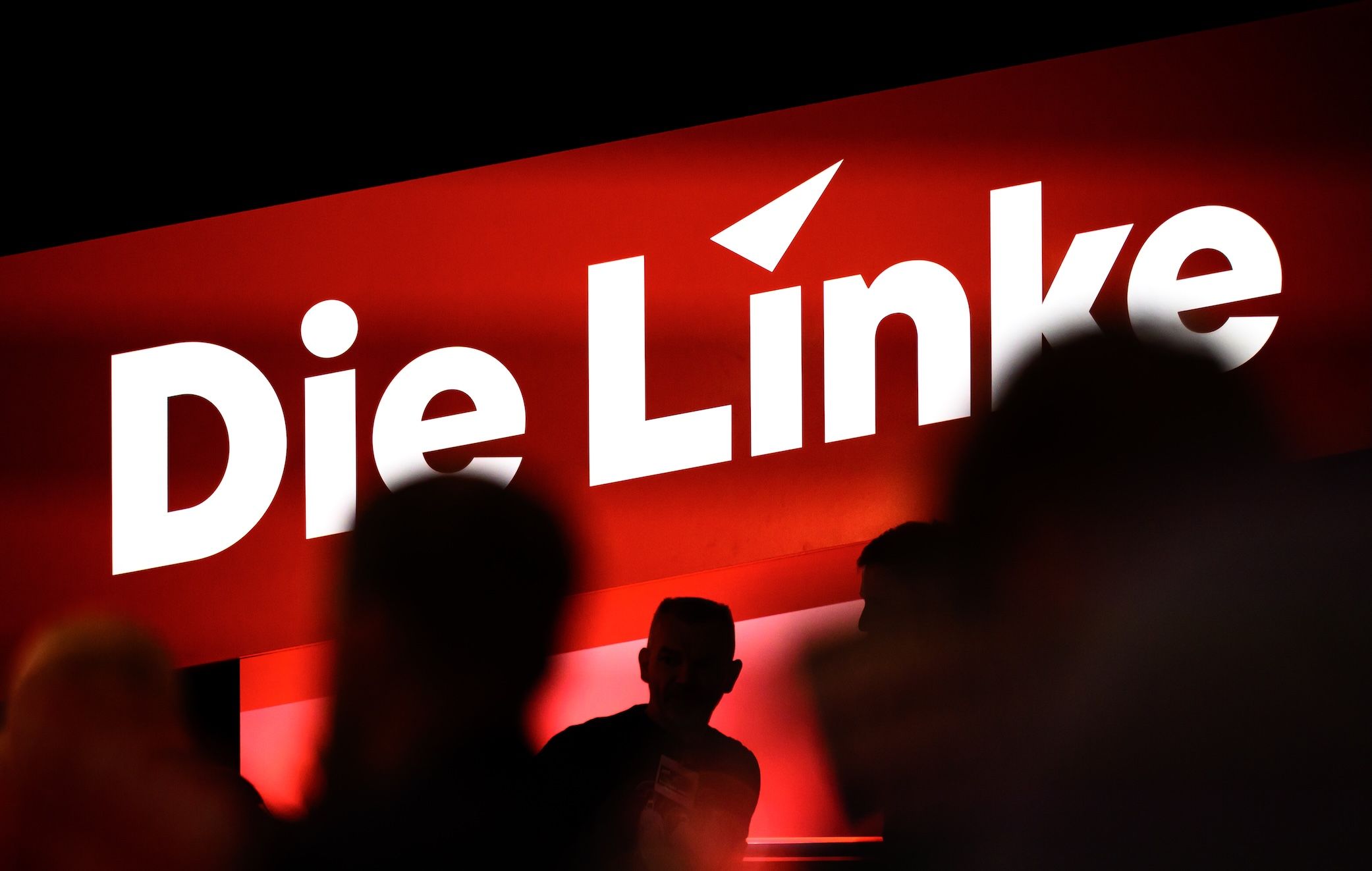 Delegierte auf dem Parteitag der Partei Die Linke in Chemnitz